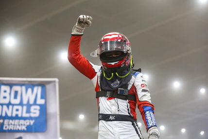 Kyle Larson’s latest Chili Bowl combined greatness with good fortune