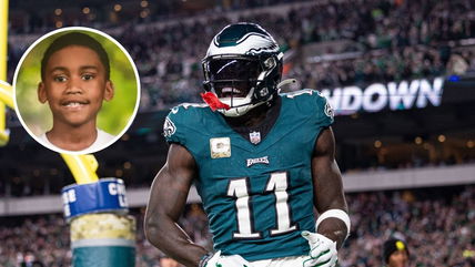 Eagles’ AJ Brown has a heartfelt message for a Philly fan injured in plane crash