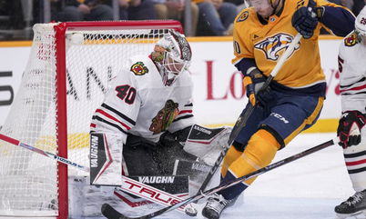 Soderblom, Top Line Earn Blackhawks a Point Against Predators