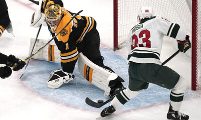 Jeremy Swayman Puts Up Wall For Bruins Against Wild