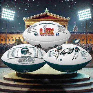 Exclusive Philadelphia Eagles Super Bowl LIX Champion Limited Edition Football