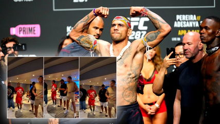 (Video) Alex Pereira and Co. get to dance the viral “CHAMA” steps while at UFC 312 Q&A: “Boys getting down for fight day…”