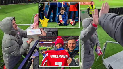 Antoine Griezmann trades match-worn jersey for unexpected item from fans