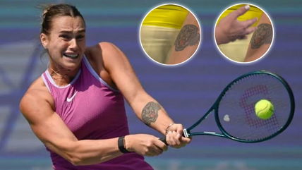 Aryna Sabalenka reveals the reason behind her tiger tattoo after progressing to the Australian Open semifinals