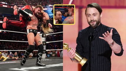 WATCH: Unseen footage of CM Punk greeting Kieran Culkin on Raw after his award-winning Golden Globes 2025 outing