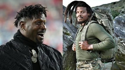 Antonio Brown trolls Cam Newton over his display of toughness while emulating the life of a Special Forces solider