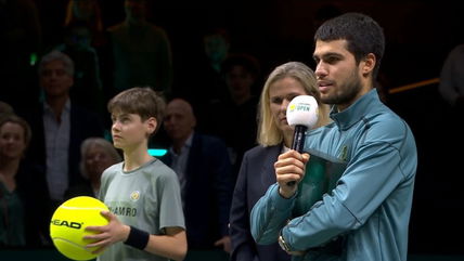 Carlos Alcaraz shares special words for his team after claiming first indoor title at Rotterdam