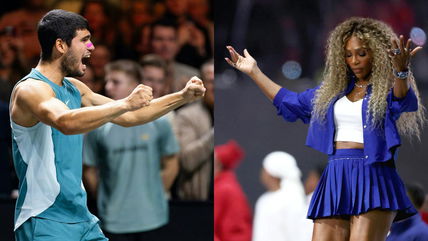 Carlos Alcaraz drops two-word reaction to Serena Williams crip walking to Kendrick Lamar’s Drake diss track at Super Bowl