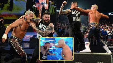 WATCH: Bloodline member suffers major loss after Cody Rhodes leaves him stranded mid-match to brawl with Kevin Owens on WWE SmackDown