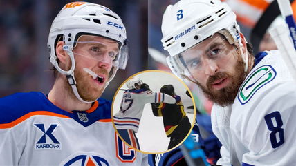 “Taking it in your hands is good,” Former NHL star SHOCKINGLY defends Connor McDavid for cross-checking Conor Garland in late scrum during Oilers-Canucks game