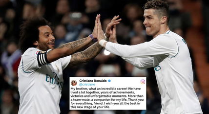 “A companion for life” – Cristiano Ronaldo pens emotional message as Real Madrid teammate and friend Marcelo retires from professional football