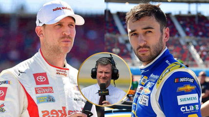 “Never f***ing touched him!” Dale Earnhardt Jr. SLAMS Denny Hamlin for racing Chase Elliott soft