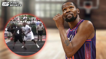 Ashy Larry hilariously narrates embarrassing Kevin Durant at celebrity pick-up game