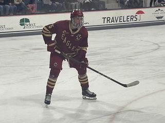 First-hand look at Rangers defenseman prospect Drew Fortescue of Boston College