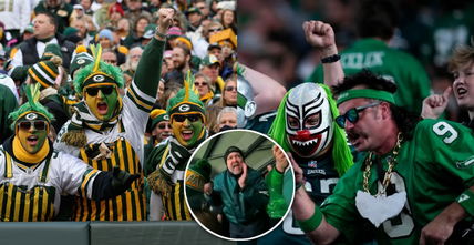 (Video) Dumb Eagles fan verbally attacks a Packers fan and his fiancee during Wild Card Game in Philly