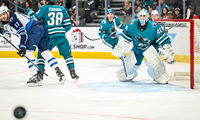 Sharks Lose Another Late Lead 4-3 to Jets