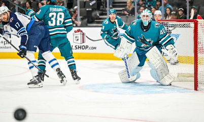 Sharks Lose Another Late Lead 4-3 to Jets