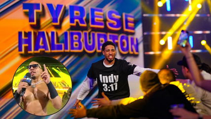 NBA star Tyrese Haliburton gets ‘cooked’ in front of 12k fans after Carmelo Hayes roast on SmackDown