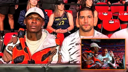 (Video) Former rivals Israel Adesanya and Alex Pereira make a real connection at UFC 312, over gummies!