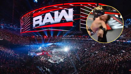 “That made me cringe”- Wrestling fans concerned after 34-year-old star takes nasty bump on the back of his head during championship match on Raw