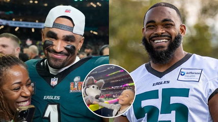 (Video) Jalen Hurts’ mother lashed out at Chiefs mascot for touching Brandon Graham’s son at Super Bowl