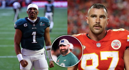 Who will Jason Kelce support in the Super Bowl between the Chiefs and Eagles?