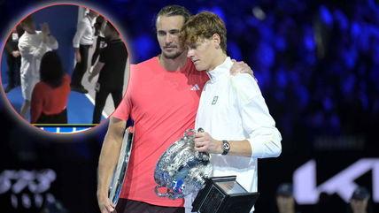 (Video) Jannik Sinner apologizes to Alexander Zverev’s girlfriend after handing him his third Grand Slam final loss at the Australian Open