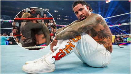 WATCH: Current WWE Champion consoles Jey Uso following heartbreaking loss after Saturday Night’s Main Event goes off the air