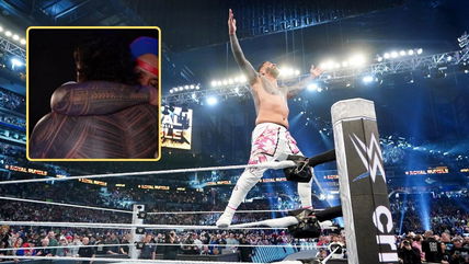 WATCH: Unseen footage of Bloodline member hugging Jey Uso following his shocking Royal Rumble win