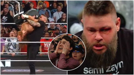 “This man is supposed to be dead”- Wrestling fans in shock after Kevin Owens hits banned move on best friend before Raw goes off air