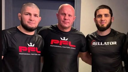 ‘MMA Royalties’ Khabib Nurmagomedov, Fedor Emelianenko, and Islam Makhachev link up has internet buzzing: “Hang it in the Louvre”