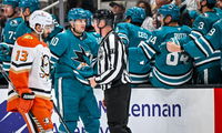 Vanecek Makes 40 Saves, But Sharks Lose 3-2 in Shootout