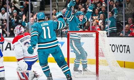 Graf Scores 1st NHL Goal, But Sharks Lose 4-3