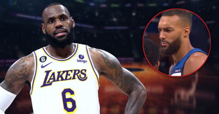 Video: LeBron James, Rudy Gobert butt heads with NSFW words with flagrant foul called