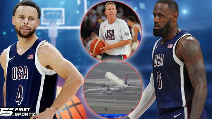 LeBron James and Steph Curry’s Olympic coach and his players avoid air collision