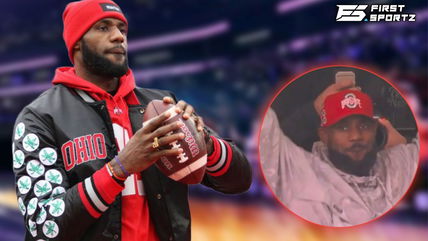 (Video) LeBron James hyped after his hometown Ohio State score a TD en route to CFP Championship