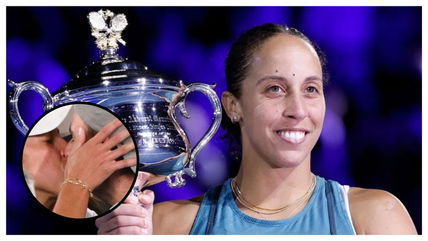 (Video) Madison Keys shares a heartwarming kiss with husband, Bjorn Fratangelo, after an unforgettable Australian Open title win