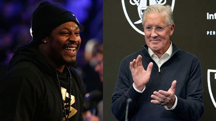 Marshawn Lynch hypes up Pete Carroll’s opening press conference with epic Raiders chant