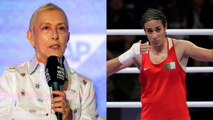 Martina Navratilova drops one-word reaction as controversial boxer Imane Khelif wins third place in AP Female Athlete of the Year