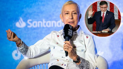 Martina Navratilova drops a cheeky one-word response to speaker Mike Johnson’s stance on California wildfires