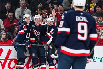 Tkachuk brothers score 4, Rangers pair physical in 6-1 United States win vs. Finland at 4 Nations Face-Off