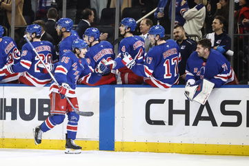 Rangers rookie plays ‘100 miles an hour,’ brings Garden to life with goal against Bruins