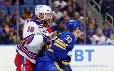 Adam Fox scores 1st goal, Rangers edge Sabres 3-2