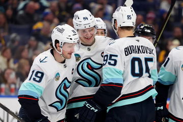 Ex-New York Rangers forward Kaapo Kakko is first star after 2-goal game in Kraken win at Buffalo