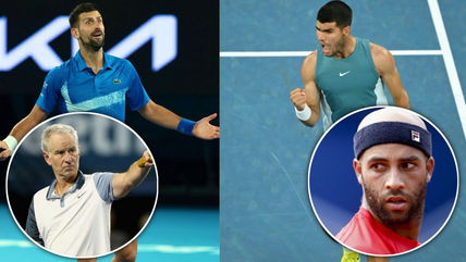 James Blake and John McEnroe accuse Carlos Alcaraz of mocking Novak Djokovic’s injury during their Australian Open clash