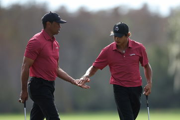 Tiger Woods Celebrates After Son Charlie, 15, Scores His First Hole-In-One