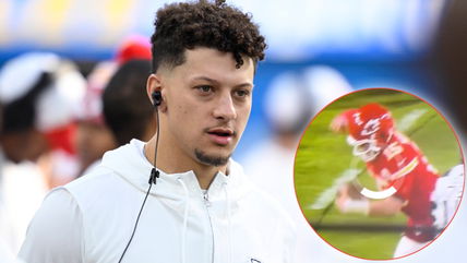 Patrick Mahomes diving at the slightest of touch like soccer player has fans calling him fake – “Disgusting behavior”