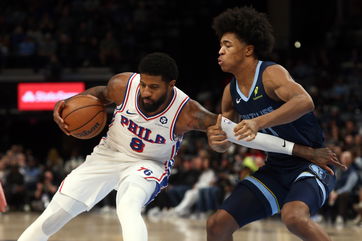 Philadelphia 76ers’ Paul George goes down with knee injury as Big 3 last two quarters in first game together