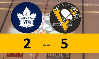 Penguins Bounce Back With 5-2 Victory Over Toronto