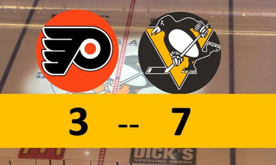 Penguins Sleepwalk Through Second Period, Still Beat Flyers, 7-3